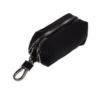 SOESFOUFU Large Capacity Car Key Holder Bag with Secure Double Zipper Lock Multipurpose Key Fob Protector Pouch for Men and Women Spacious Organizer PU