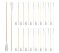 SOESFOUFU Large Cotton Swabs and Extended Wooden Sticks for Lint-free Cleaning 50pcs with Extra Large Cotton Tips and High Absorbency, for Nose and Electronics in Beauty Environments