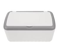 SOESFOUFU Large Rectangular Tissue Box Cover with Lid, Dustproof Wet and Dry Wipes Storage Holder for Household and Office Use, White Napkin Dispenser Organizer