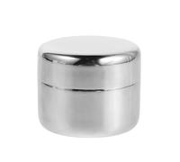 SOESFOUFU Large Stainless Steel Portable Pill Case - Leakproof Metal Medicine Organizer for Travel and Pocket - Compact Airtight Mini Pill Container in Bright Silver
