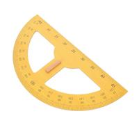 SOESFOUFU Large Wooden Semicircular Protractor for Teaching Use, Multipurpose Handheld Measuring Tool, Easy to Carry Angle Ruler for Classroom and Math Education