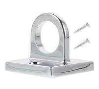 SOESFOUFU Large Zinc Alloy Loop Wall Plate Hook for Hanging Rope Post Queue Line Barrier, Stanchion Rope Hook for Hotels, Movie Theaters, and Grand Openings Safety Barriers