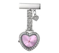 SOESFOUFU Lightweight Nurse Watch Heart-Shaped Pocket Watch Clip Suitable for Nurses and Midwives in Clinical Settings