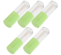 SOESFOUFU Lip Gloss Tubes Lip Gloss Packaging Containers 6ml Refillable with 5pcs Large Brush Sturdy Abs+as Material Convenient Balm Storage for Makeup and Travel