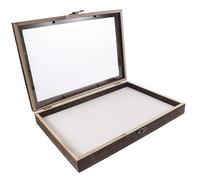 SOESFOUFU Military Medal Display Case Wood and Acrylic Insect Specimen Box with Lid Top Shadow Display Case Frame for Butterflies Collecting Specimens Style