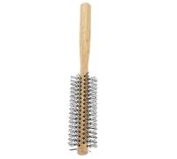 SOESFOUFU Mini Wooden Roller Curly Hair Brush for Blow Drying and Styling Comfortable Grip Round Comb for Home Use and Gifts Efficient Hair Volume and Curling Tool