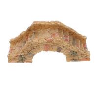 SOESFOUFU Miniature Resin Bridge Decor Khaki Stylish Adorable Garden Accent