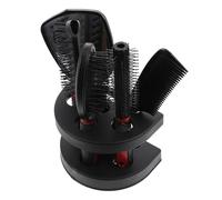 SOESFOUFU Mirror Comb Tools Set with Red Plastic Combs for Home Use and Hairdressing Salon, Hair Styling Brush that Removes Knots, Suitable for Wet or Dry Hair, 6 Pieces