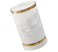 SOESFOUFU Modern Kitchen Utensils Set Gold Ceramic Utensil Holder with Marble Pattern Desktop Ceramic Storage Organizer Store Tableware for Kitchen and Housewarming