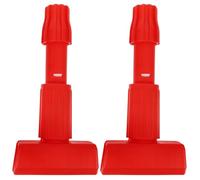 SOESFOUFU Mop Replacement Clamp 2pcs Plastic Clips with Stylish Red Color for Quick Head Change Suitable for Commercial and Home Floor Cleaning