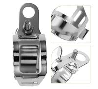 SOESFOUFU Motorcycle Turn Signal Light Bracket Motorbike Indicator Holder with Easy Installation and Reduction 2pcs Metal Mount Silver for Front Shock Absorber for Fork Mount