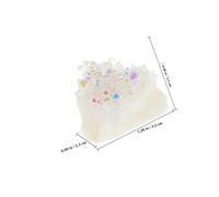 SOESFOUFU Multi-Color Crystal Geode Specimen 20-30g Natural Quartz Cluster for Meditation Gemstones Educational Science Teaching Display