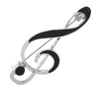 SOESFOUFU Music Note Brooch Pin Zinc Alloy Enamel Finish Musical Theme Lapel Badge Accessory for Men Suits Dresses Backpacks Stylish Fashion Statement