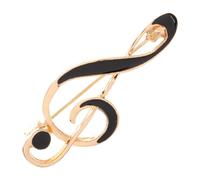 SOESFOUFU Music Note Lapel Pin Zinc Alloy Brooch with Enamel Finish Musical Instrument Badge for Coat Scarf Jacket Shirt Bag Accessories Stylish and Secure Attachment