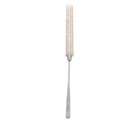 SOESFOUFU Nail Glue Stirring Rod: Makeup Mixing Stick - Metal Mixer Tool with Rhinestone Handle - Nail Art Palette Stick for Salon Home Color Cream Mixing Silver