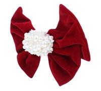 SOESFOUFU National Style Red Bow Hair Clip Elegant Bowknot Barrette for Alligator Clip for Daily Wear and Special Occasions Adds Charm and Grace to Any Hairstyle