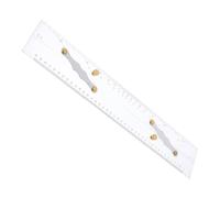 SOESFOUFU Nautical Mapping Ruler Marine Navigation Slide Rule Navigation Acrylic Ruler Stainless Steel Transparent