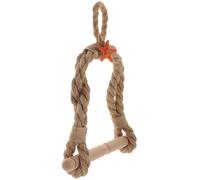SOESFOUFU Nautical Rope Toilet Paper Holder, Paper Holder, Wood Rope Resin, Hook Hung, Easy Installation, Vintage Mediterranean Style for Bathroom and Living Room