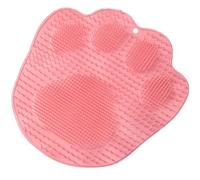 SOESFOUFU Nonskid Pink Foot Scrubber Bath Mat with Exfoliating TPR Material, Suitable for Shower Use, Providing Safe and Comfortable Massage Experience