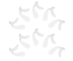 SOESFOUFU Nose Pads with Wide Compatibility 10pcs for Eyeglasses U Shape Replacement Silicone and Ergonomic Fit, Non-slip Cushion for Glasses Bridge Repair and Eyeglass Maintenance