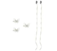 SOESFOUFU Pearl Chain Hair Clips Iron Nylon Material Elegant Artificial Pearl 5pcs Wedding Anniversary for Mother Girlfriend