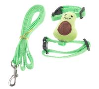 SOESFOUFU Pet Leash Bunny Harness Kit for Hamsters and Rabbits Green Nylon Plush Sleeveless Vest Set for Outdoor Activities and Daily Use
