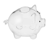 SOESFOUFU Pig Shaped Glass Drinking Cup for Beverages, Reusable Banquet Use