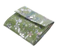 SOESFOUFU Pills Case Storage Bag Pu Leather Carrying Bag Portable Organizer Simple Design Green Protects from Damage Easy to Use for Putting in Backpack