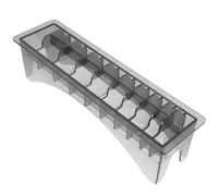 SOESFOUFU Plastic Clipper Guard Holder with Compartment Design for Barbershop Hair Styling Tool Storage High Grade Plastic Case for Guide Comb Organization and Protection