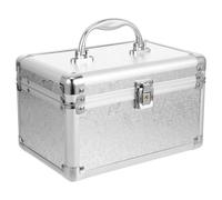 SOESFOUFU Portable Mahjong Storage Box Aluminium Alloy with Lockable Clasp Suitable for Household and Travel Organizer