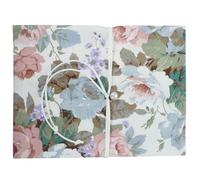 SOESFOUFU Portable Protective Safety Book Cover Fabric Rose Design with Delicate Unique Pattern Convenient for Finding for Notebook and Book for Home and School Use