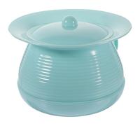 SOESFOUFU Portable ’s Chamber Pot with Lid, Plastic Urinal Spittoon for Home Use, Nordic Blue ’ Bedpan Suitable for Travel and Hospital Care