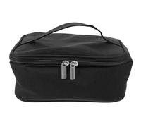 SOESFOUFU Portable Thermal Cooler Lunch Tote, Black Oxford Cloth USB Heated | Waterproof Shell, Aluminum Film Liner, Secure Zipper Closure, Easy Cleaning, for Outdoor Activities and Commutes