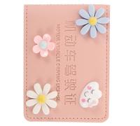 SOESFOUFU Portable with Unique Creative Design Driving License Sleeve Pu Leather Multifunctional Id Card Holder Random Color for Outdoor and Travel Use