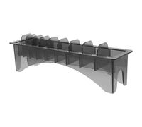 SOESFOUFU Rectangular Clipper Comb Organizer Box Plastic Storage Case for Hair Cutting Guide Combs Salon Barber Home Use Versatile Tool Holder with Secure Slot Design