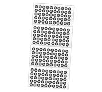 SOESFOUFU Reflective Marking Point Sticker for 3d Scanning Devices, High Reflectivity Adhesive Marker Dot, 0.15mm Thickness, 50pcs Per Sheet, 4 Sheets Set for Precise Scanning