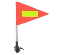 SOESFOUFU Reflective Wheelchair Safety Flag with Pole, 5.3Ft Adjustable Flagpole, High Visibility Orange Warning Pennant Kit for Bicycle, Bike, Stroller, Wheelchair