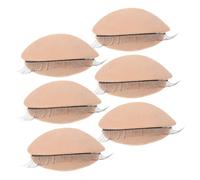 SOESFOUFU Replacement Eyelids for Eyelash Practice 3 Pairs 3.0X1.5Cm Lifelike Not Easy to Deform Lash Training Module for Beginners with Mannequin Head