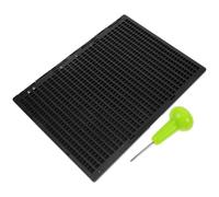 SOESFOUFU Reusable Braille Writing Board Kit Thick Plastic Plate with Stylus for Blind Learning Portable Braille Writing Fingerboard for Easy Operation and Long-Term Use