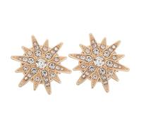 SOESFOUFU Rhinestone Button Covers Star Brooch Glitter Collar Clips Gold Metal Sparkly Shirt Accessories for Men and Women Diy Jacket Decoration