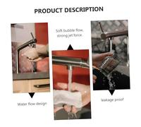SOESFOUFU Rotatable Stainless Steel Faucet Nozzle with Aerator for Kitchen Sink Spray Modes and Swivel Connector for Wide Cleaning Coverage