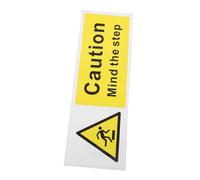 SOESFOUFU Self Adhesive Mind the Step Sticker Warning Sign for Stairs and Floors with Strong Adhesion Highly Visible Safety Decals for Workplace and Home Safety