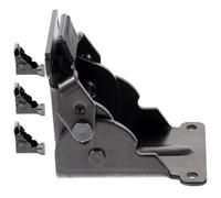 SOESFOUFU Self-Closing Folding Hinge 90 Degree Positioning Metal Hardware for Coffee Tables and Garage Doors 4-Piece Pack