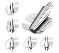 SOESFOUFU Sewing Machine Hemmer Foot Set 6Pcs Different Sizes with Seam Guide and Edges Folder for Rolled Hem Finishing