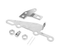 SOESFOUFU Shift Lever Bracket Set Iron Shifter Bracket for Vehicle Repair | Silver Iron Fittings, Stable Mounting and Easy Install, Lever Included, for Gear Shifter Systems