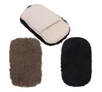 SOESFOUFU Shoe Polishing Mitts 3Pcs Leather Soft Gentle Cloth Gloves for Multipurpose Cleaning Boots Bags Handheld Use Travel Random Color