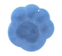 SOESFOUFU Silicone Cat Paw Foot Massager Mat with Suction for Shower and Bath Non-Slip Back Scrubber Cushion Versatile Massage Pad for Feet and Wall Attachment Blue