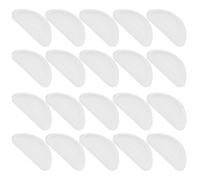 SOESFOUFU Silicone Glasses Nose Pads Eyeglass Nose Replacement Pads Soft Adhesive D-shaped 10 Pairs and Easy Cleaning with Air Chamber for Comfortable Non- Fit, Easy Cleaning, and Style