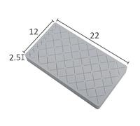 SOESFOUFU Silicone Lipstick and Eyebrow Pencil Organizer Rack Large Grey Desktop Cosmetic Storage Box with Lipstick Slots and Pencil Compartments Makeup Storage Stand for Dressing Table