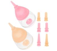 SOESFOUFU Small Kitten Feeding Bottles Set High Temperature Resistant and Safe Material 2 Sets with Silicone Nipples Controlled Flow Nursing Bottles for Newborn Kittens and Small Animals